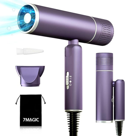 7MAGIC Fast-Drying Ionic Hair Dryer – Travel & Foldable
